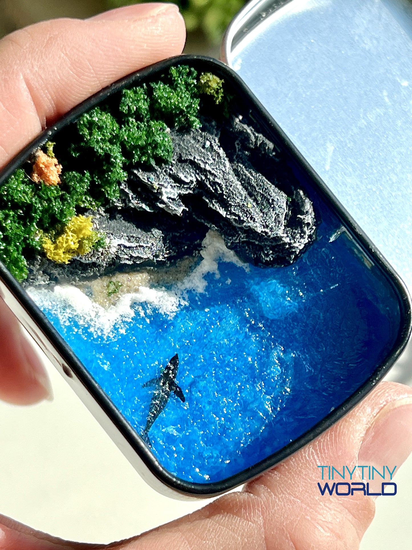 The Coast Miniature Epoxy Resin Art Ocean Whale Hand-made Display Gift