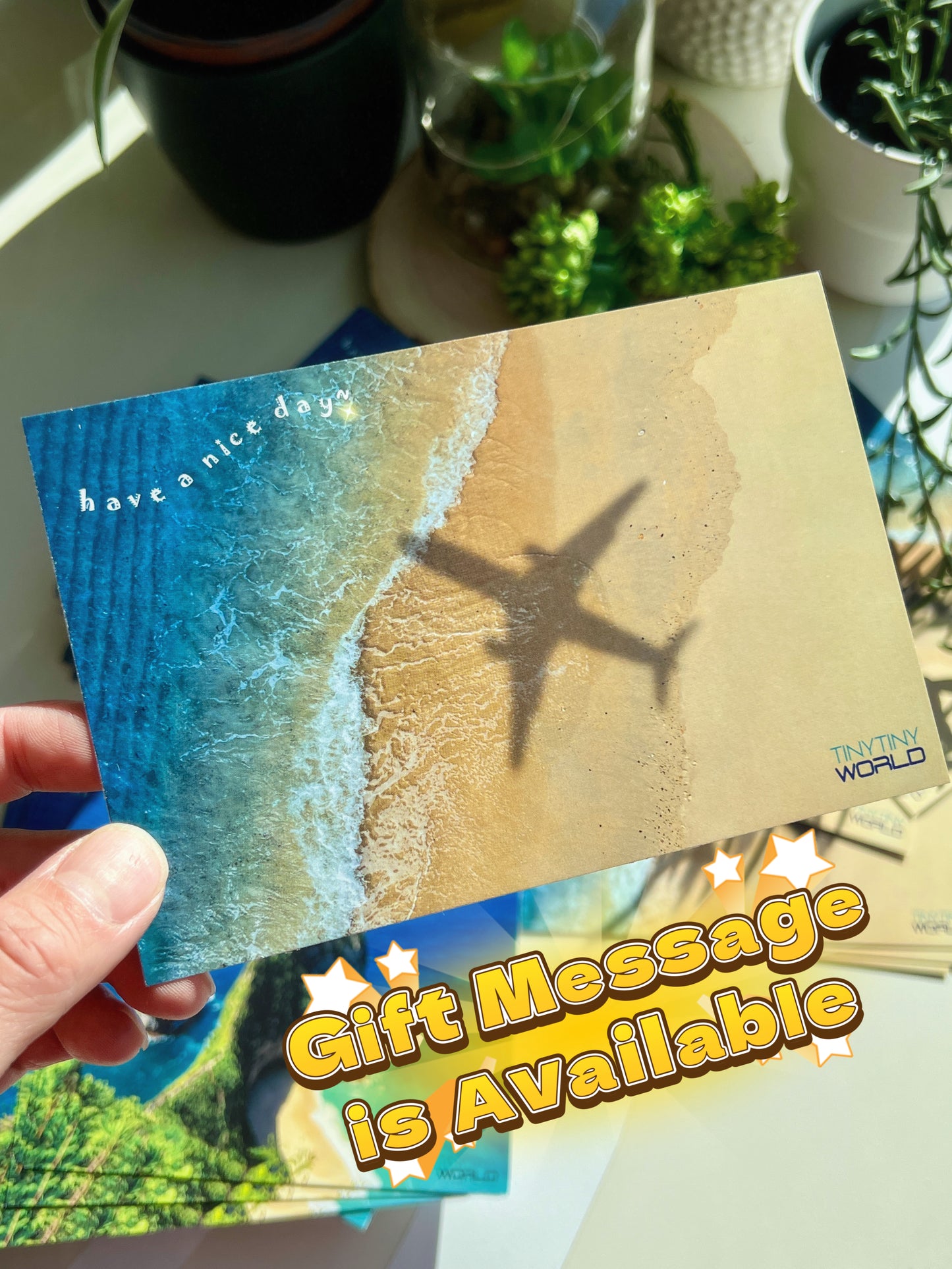 Tropical Island Miniature Epoxy Resin Art Hand-made Display Memorial Gift