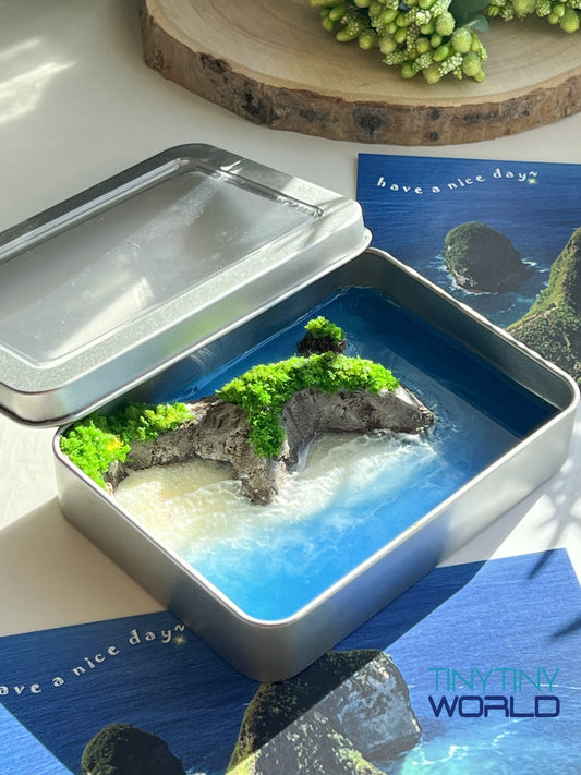 Kelingking Beach Nusa Penida Island Miniature Resin Art Hand-made Display Memorial Gift