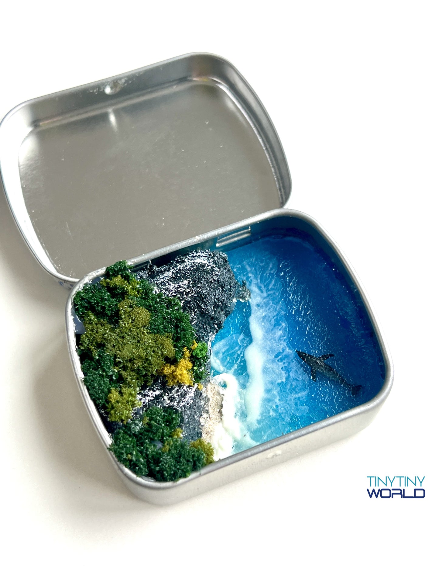 The Coast Miniature Epoxy Resin Art Glow in the Dark Hand-made Display Memorial Gift