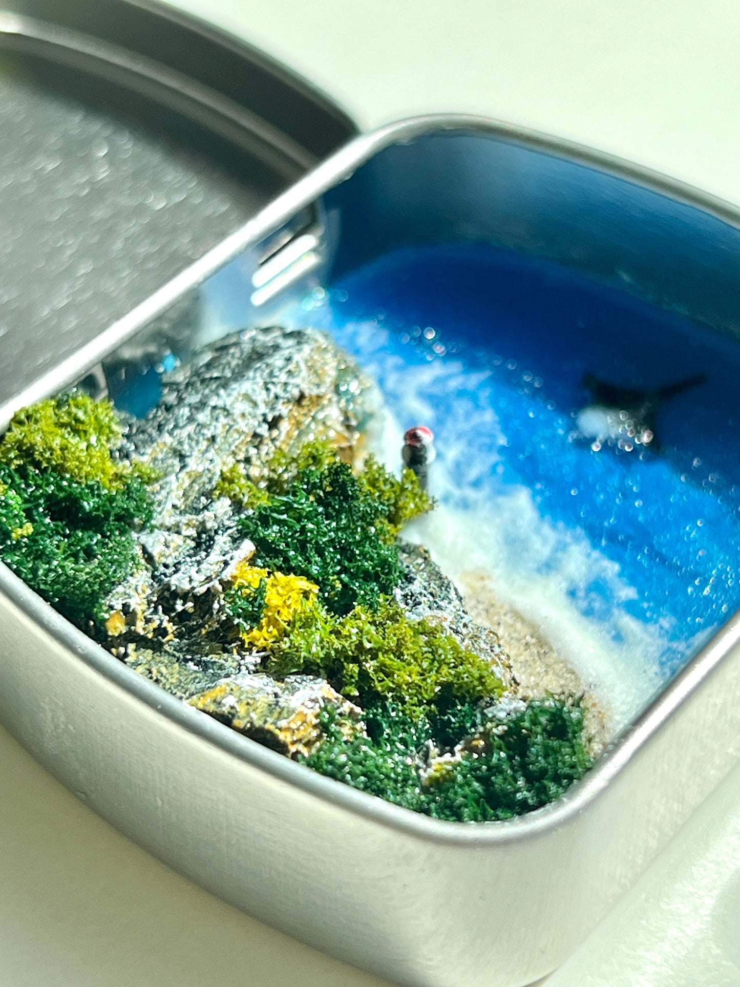The Ocean Coast Lighthouse Miniature Epoxy Resin Art Hand-made Display Memorial Gift