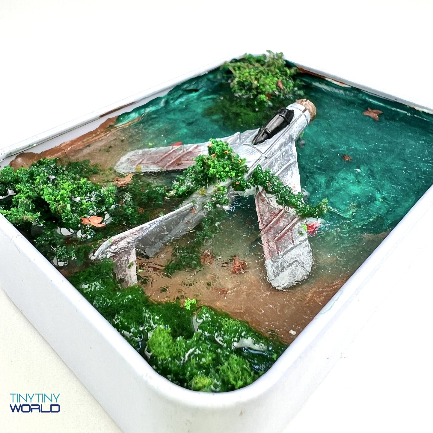 The Plane Realistic Miniature Epoxy Resin Art Ocean Display Hand-made Unique Gift