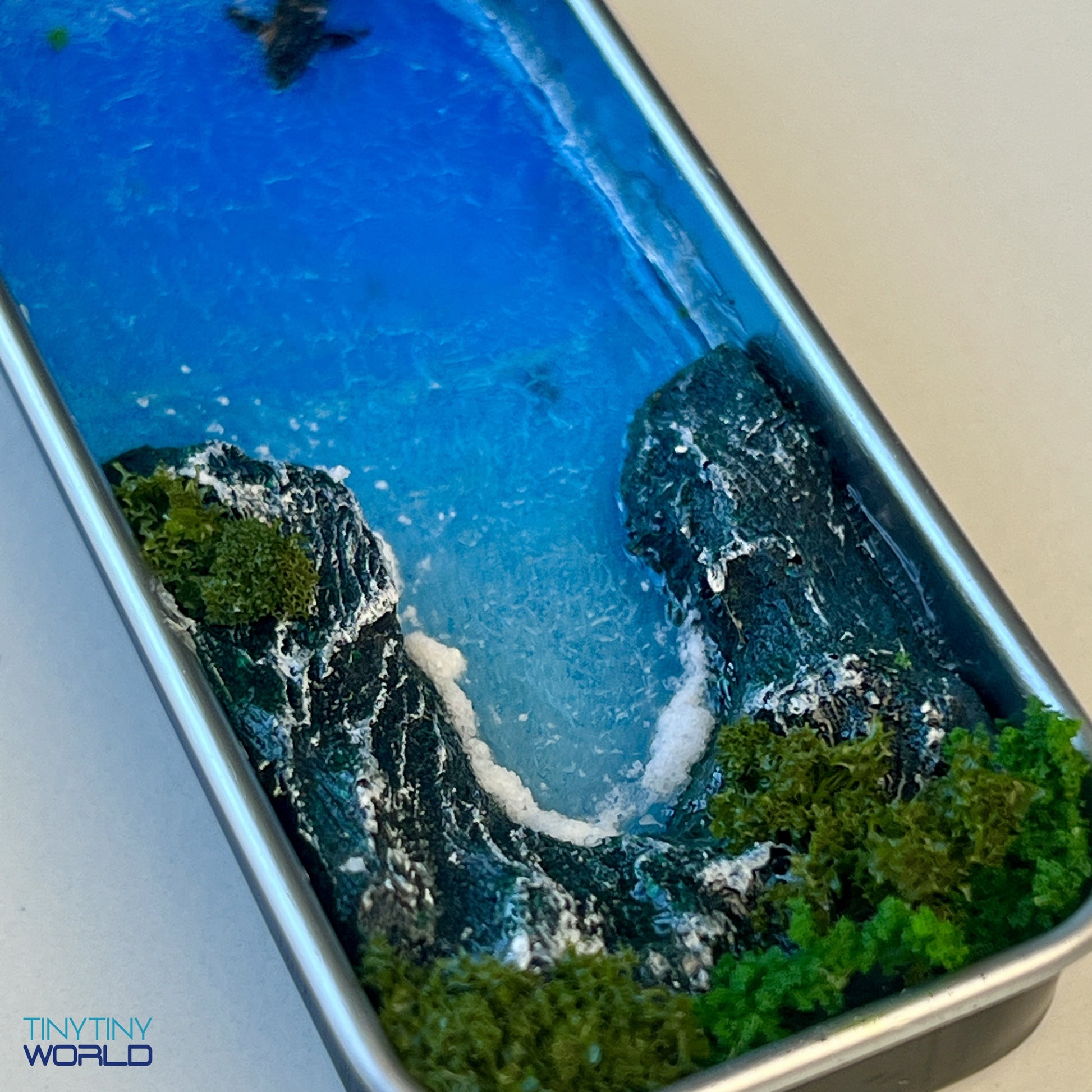 The Coast in the Box Miniature Epoxy Resin Art Ocean Whale Handcraft Display Gift