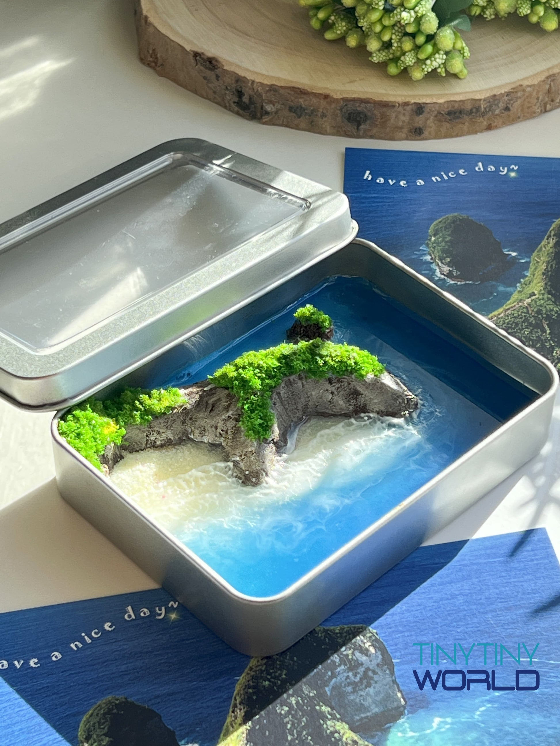 Kelingking Beach Nusa Penida Island Miniature Resin Art Hand-made Display Memorial Gift