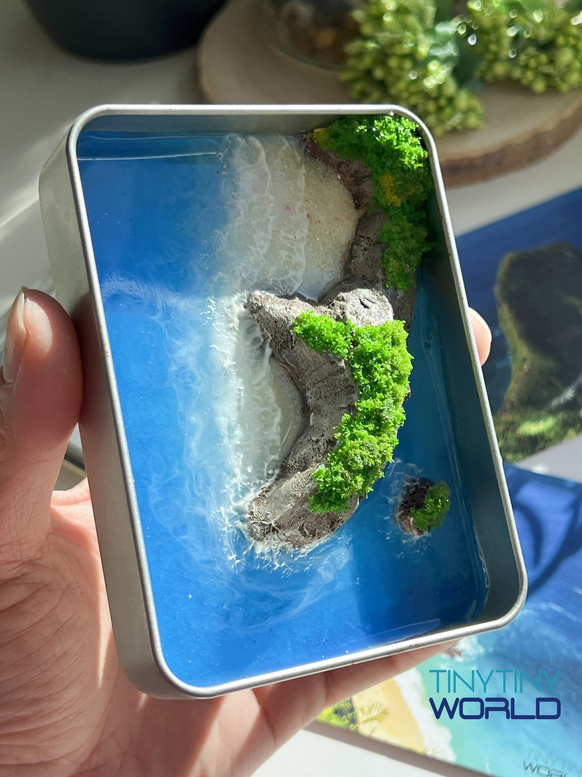Kelingking Beach Nusa Penida Island Miniature Resin Art Hand-made Display Memorial Gift